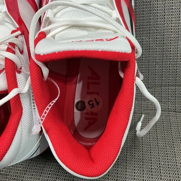 Nike Alpha Menace 4 Men’s Size 15 Red/White Pro Football Cleats - Picture 4 of 9
